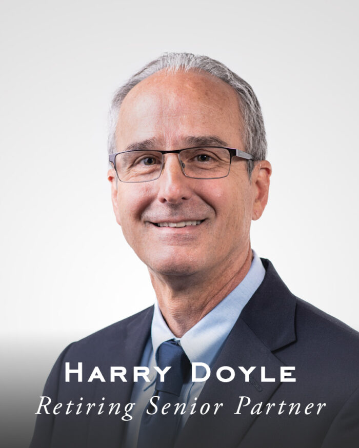 Harry Doyle, retiring Senior Partner at MODUS